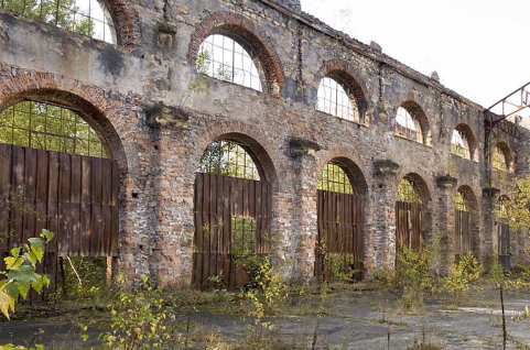 Détail du mur sud de la salle des machines. © Région Bourgogne-Franche-Comté, Inventaire du patrimoine Détail du mur sud de la salle des machines. © Région Bourgogne-Franche-Comté, Inventaire du patrimoine