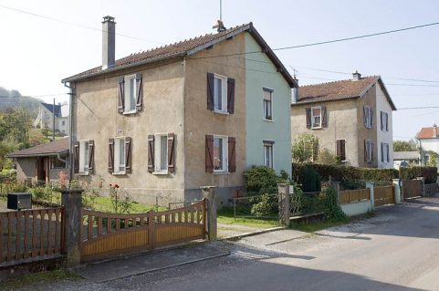Maisons doubles à étage. © Région Bourgogne-Franche-Comté, Inventaire du patrimoine