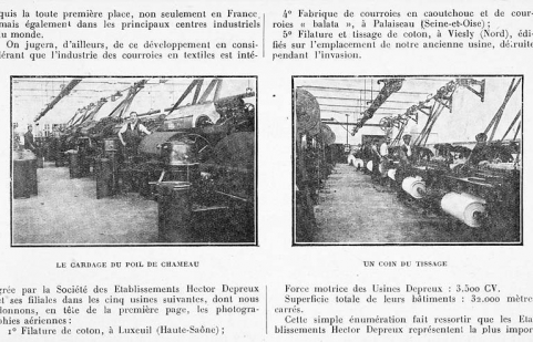 [Cardage du poil de chameau et tissage. Filature du Val d'Ajol]. © Région Bourgogne-Franche-Comté, Inventaire du patrimoine