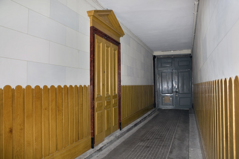 Détail du passage cocher depuis l'entrée de la cour. © Région Bourgogne-Franche-Comté, Inventaire du patrimoine