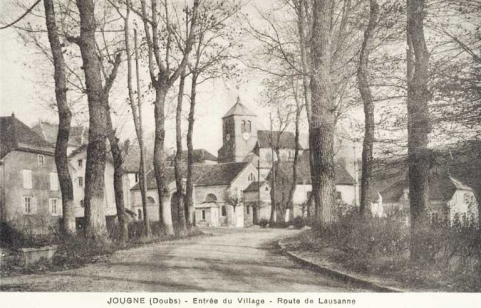 JOUGNE (Doubs)-Entrée du village-Route de Lausanne © Région Bourgogne-Franche-Comté, Inventaire du patrimoine