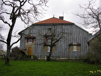 Vue générale du pignon sud-ouest. © Région Bourgogne-Franche-Comté, Inventaire du patrimoine