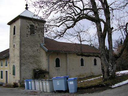 vue de trois quarts de la chapelle de l'ermitage. © Région Bourgogne-Franche-Comté, Inventaire du patrimoine