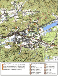 Carte de localisation des oeuvres (partie nord). © Région Bourgogne-Franche-Comté, Inventaire du patrimoine Carte de localisation des oeuvres (partie nord). © Région Bourgogne-Franche-Comté, Inventaire du patrimoine