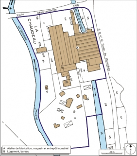 Plan-masse et de situation. Extrait du plan cadastral numérisé, 2008, section A, 1:1250 réduit à 1:1500. Source : Direction générale des Finances Publiques - Cadastre ; mise à jour : 2008. © Région Bourgogne-Franche-Comté, Inventaire du patrimoine Plan-masse et de situation. Extrait du plan cadastral numérisé, 2008, section A, 1:1250 réduit à 1:1500. Source : Direction générale des Finances Publiques - Cadastre ; mise à jour : 2008. © Région Bourgogne-Franche-Comté, Inventaire du patrimoine