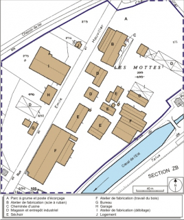 Plan-masse et de situation. Extrait du plan cadastral numérisé, 2008, section A, 1:1250 réduit à 1:1500. Source : Direction générale des Finances Publiques - Cadastre ; mise à jour : 2008. © Région Bourgogne-Franche-Comté, Inventaire du patrimoine Plan-masse et de situation. Extrait du plan cadastral numérisé, 2008, section A, 1:1250 réduit à 1:1500. Source : Direction générale des Finances Publiques - Cadastre ; mise à jour : 2008. © Région Bourgogne-Franche-Comté, Inventaire du patrimoine