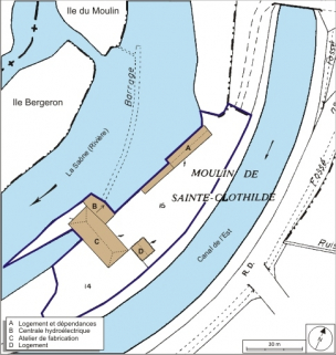 Plan-masse et de situation. Extrait du plan cadastral numérisé, 2008, section D, 1:1250 agrandi à 1:1000. Source : Direction générale des Finances Publiques - Cadastre ; mise à jour : 2008. © Région Bourgogne-Franche-Comté, Inventaire du patrimoine Plan-masse et de situation. Extrait du plan cadastral numérisé, 2008, section D, 1:1250 agrandi à 1:1000. Source : Direction générale des Finances Publiques - Cadastre ; mise à jour : 2008. © Région Bourgogne-Franche-Comté, Inventaire du patrimoine