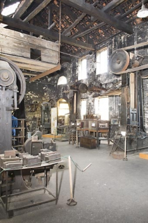Intérieur de l'atelier est. Vue depuis l'ouest. © Région Bourgogne-Franche-Comté, Inventaire du patrimoine