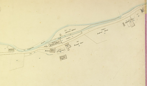 La Ferrière [1ère feuille : plan-masse et de situation de l'usine d'Adolphe Arbenz], 1906-1907. © Région Bourgogne-Franche-Comté, Inventaire du patrimoine