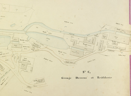 La Ferrière [2e feuille : plan-masse et de situation de l'usine], 1906-1907. © Région Bourgogne-Franche-Comté, Inventaire du patrimoine