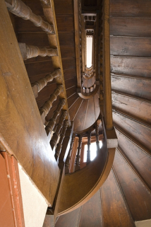 Vue d'ensemble de l'escalier. © Région Bourgogne-Franche-Comté, Inventaire du Patrimoine