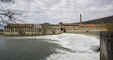 Vue d'ensemble depuis la chute. © Région Bourgogne-Franche-Comté, Inventaire du patrimoine