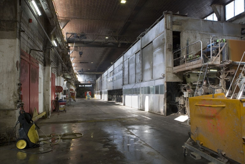 L'atelier de la machine à papier. La sécherie depuis l'est. © Région Bourgogne-Franche-Comté, Inventaire du patrimoine