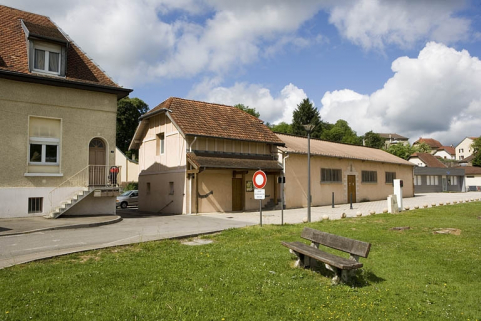 Salle des loisirs et de cinéma. Vue de trois quarts droite. © Région Bourgogne-Franche-Comté, Inventaire du patrimoine