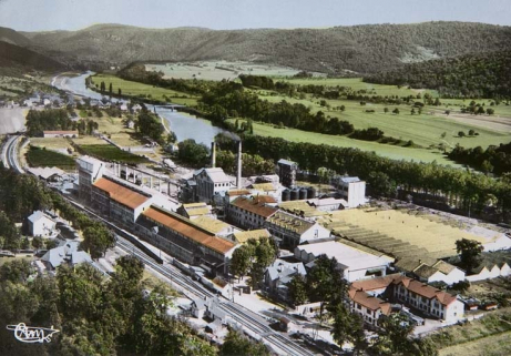 Vue aérienne, depuis le nord-ouest. © Région Bourgogne-Franche-Comté, Inventaire du patrimoine