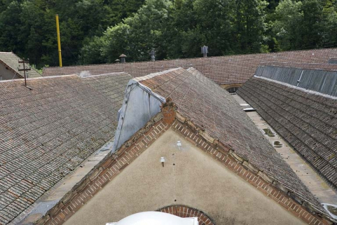 Atelier de fabrication. Acrotère. © Région Bourgogne-Franche-Comté, Inventaire du patrimoine