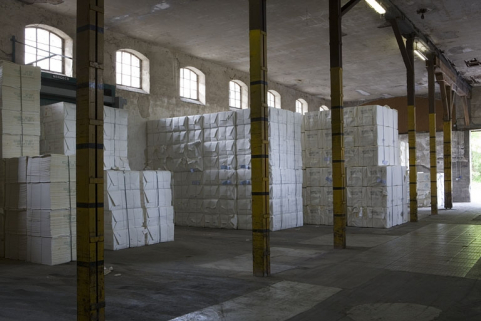 Entrepôt industriel. Vue intérieure. © Région Bourgogne-Franche-Comté, Inventaire du patrimoine