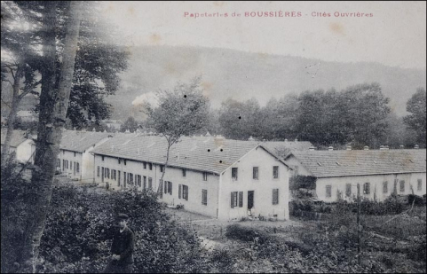 Papeterie de Boussières. Cités ouvrières. © Région Bourgogne-Franche-Comté, Inventaire du patrimoine
