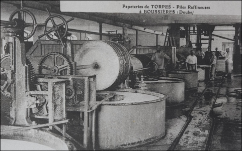 Papeterie de Torpes - Piles raffineuses à Boussières (Doubs). © Région Bourgogne-Franche-Comté, Inventaire du patrimoine