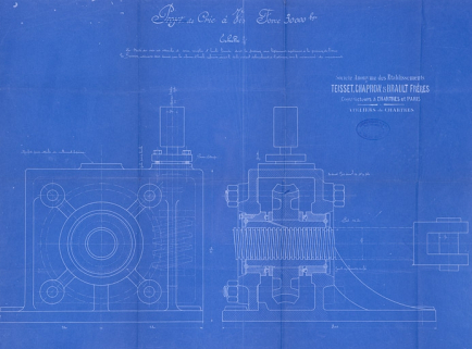 Projet de cric à vis. © Région Bourgogne-Franche-Comté, Inventaire du patrimoine