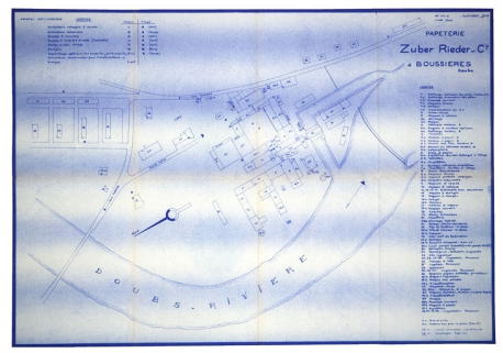 Papeterie Zuber Rieder et Cie à Boussières. © Région Bourgogne-Franche-Comté, Inventaire du patrimoine