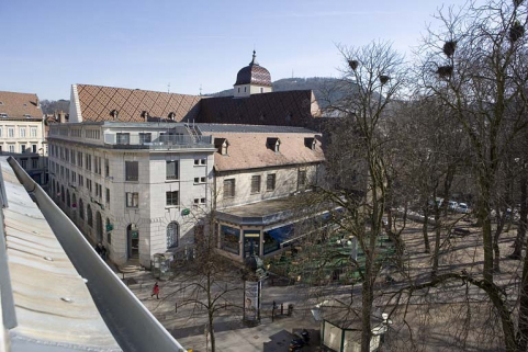 Vue d'ensemble en plongée depuis la rue de la Préfecture. © Région Bourgogne-Franche-Comté, Inventaire du Patrimoine Vue d'ensemble en plongée depuis la rue de la Préfecture. © Région Bourgogne-Franche-Comté, Inventaire du Patrimoine