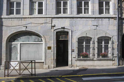 Logis sur rue, détail du rez-de-chaussée. © Région Bourgogne-Franche-Comté, Inventaire du Patrimoine