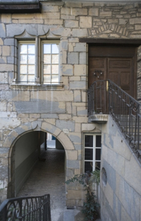 Détail du passage cocher côté cour depuis l'escalier. © Région Bourgogne-Franche-Comté, Inventaire du Patrimoine