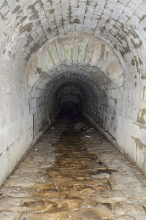Détail de la voûte du pont, aqueduc du Vaubillon (n°6). © Région Bourgogne-Franche-Comté, Inventaire du patrimoine