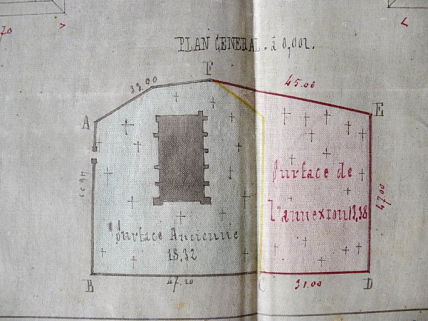 Plan général, 1866. © Région Bourgogne-Franche-Comté, Inventaire du patrimoine Plan général, 1866. © Région Bourgogne-Franche-Comté, Inventaire du patrimoine