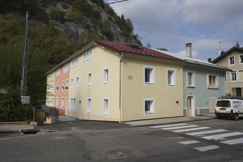 Vue de trois quarts, après restauration. © Région Bourgogne-Franche-Comté, Inventaire du patrimoine Vue de trois quarts, après restauration. © Région Bourgogne-Franche-Comté, Inventaire du patrimoine