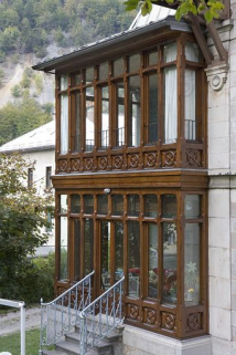 Elévation latérale droite : l'oriel. © Région Bourgogne-Franche-Comté, Inventaire du patrimoine