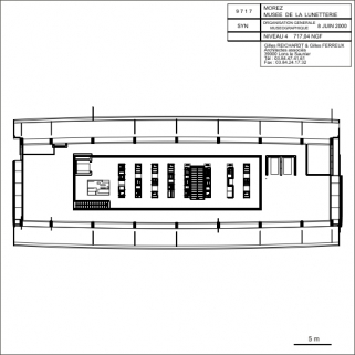 Niveau 4 [plan de l'espace de présentation des collections permanentes], 2000. © Région Bourgogne-Franche-Comté, Inventaire du patrimoine