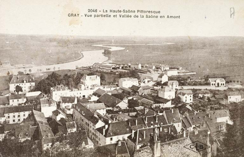 La Haute-Saône pittoresque. Gray.- Vue partielle et vallée de la Saône en amont. © Région Bourgogne-Franche-Comté, Inventaire du patrimoine La Haute-Saône pittoresque. Gray.- Vue partielle et vallée de la Saône en amont. © Région Bourgogne-Franche-Comté, Inventaire du patrimoine