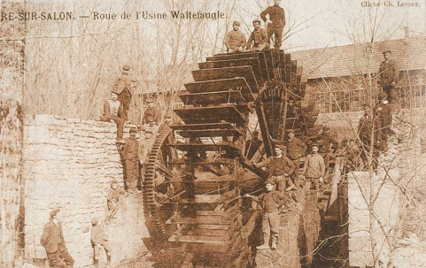 Dampierre sur Salon. - Roue de l'usine Waltefaugle. © Région Bourgogne-Franche-Comté, Inventaire du patrimoine