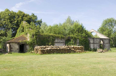Atelier du laminoir (en ruines). Vue de trois quarts gauche. © Région Bourgogne-Franche-Comté, Inventaire du patrimoine