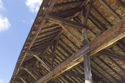 Entrepôt industriel ouest. Détail de la charpente. © Région Bourgogne-Franche-Comté, Inventaire du patrimoine