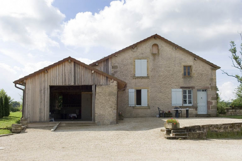 Façade antérieure du logement du moulin. © Région Bourgogne-Franche-Comté, Inventaire du patrimoine