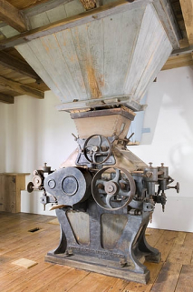 Appareil à cylindres Goulut-Borne. Elévation de côté. © Région Bourgogne-Franche-Comté, Inventaire du patrimoine