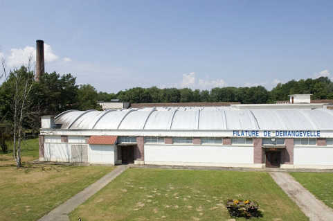 Vue plongeante sur l'atelier de filature. © Région Bourgogne-Franche-Comté, Inventaire du patrimoine