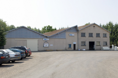 Magasin et entrepôt industriels depuis l'entrée. © Région Bourgogne-Franche-Comté, Inventaire du patrimoine