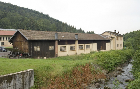 Façade ouest de l'ancien atelier de modelage et du logement. © Région Bourgogne-Franche-Comté, Inventaire du patrimoine