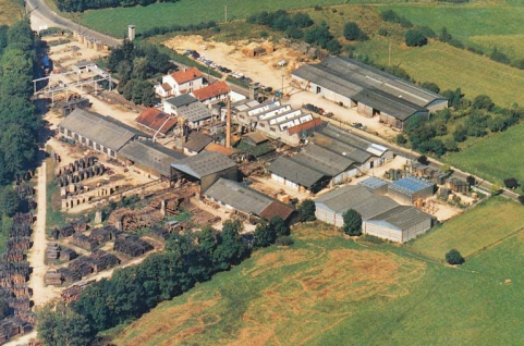 Vue aérienne depuis le sud-est. © Région Bourgogne-Franche-Comté, Inventaire du patrimoine