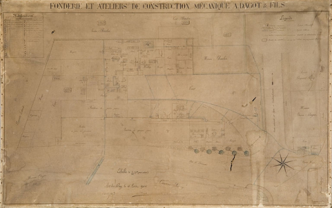 Fonderies et Ateliers de construction mécanique A. Dagot et Fils. © Région Bourgogne-Franche-Comté, Inventaire du patrimoine