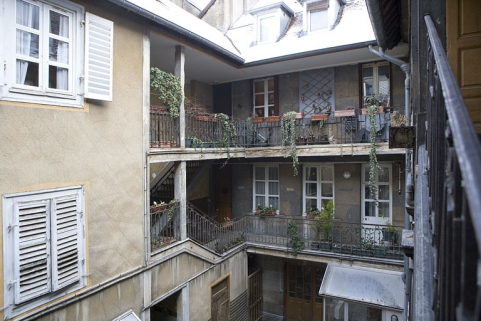 Détail de l'escalier secondaire. © Région Bourgogne-Franche-Comté, Inventaire du Patrimoine
