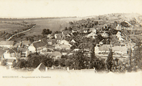 Rougemont.-[quartier de] Rougemontot et le Cimetière. © Région Bourgogne-Franche-Comté, Inventaire du patrimoine