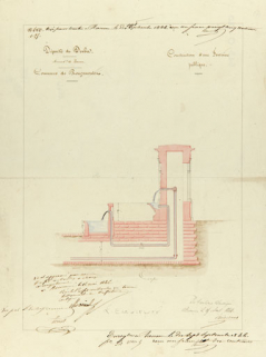 Commune de Rougemont. Construction d'une fontaine publique. © Région Bourgogne-Franche-Comté, Inventaire du patrimoine