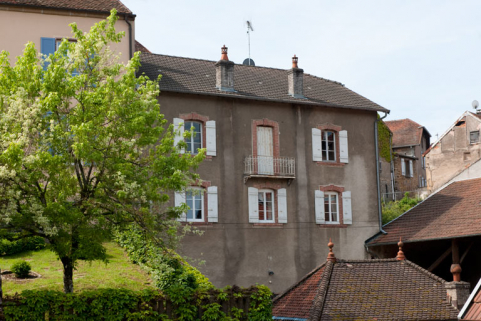 Façade antérieure du côté de la rue du Vieux Moulin. © Région Bourgogne-Franche-Comté, Inventaire du patrimoine