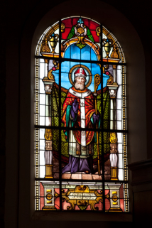 Verrière n°2 : saint Claude. Vue générale. © Région Bourgogne-Franche-Comté, Inventaire du patrimoine