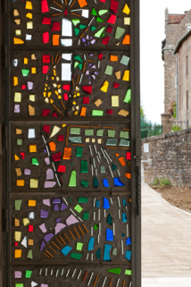 Vantail gauche. © Région Bourgogne-Franche-Comté, Inventaire du patrimoine